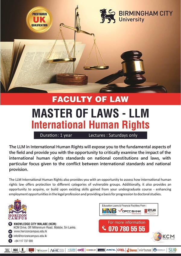 Master of Laws (LLM) in International Human Rights | Birmingham City University at Horizon Campus